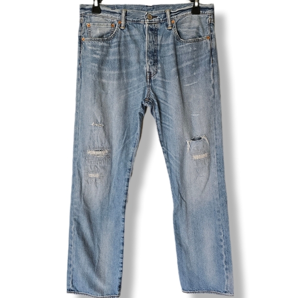Levi's Relaxed Fit Bootcut 501 Jeans 34x30 Light wash - Picture 1 of 7